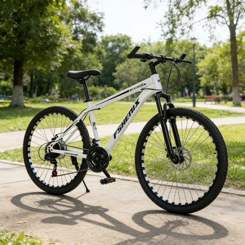 Cycling Commute Gear - Snow White Spoke Wheel Mountain Bike