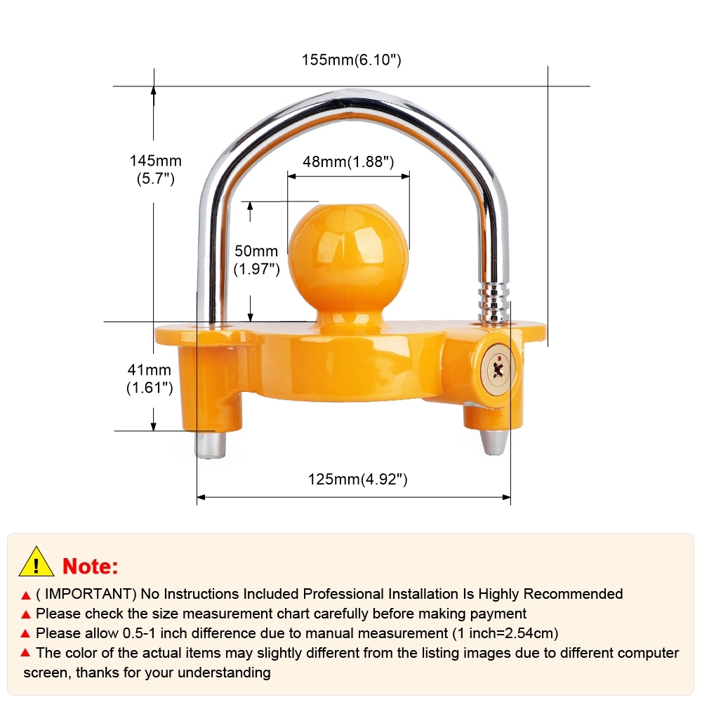 U-Bolt Trailer Ball Lock Unive - U Lock Heavy Duty review and price