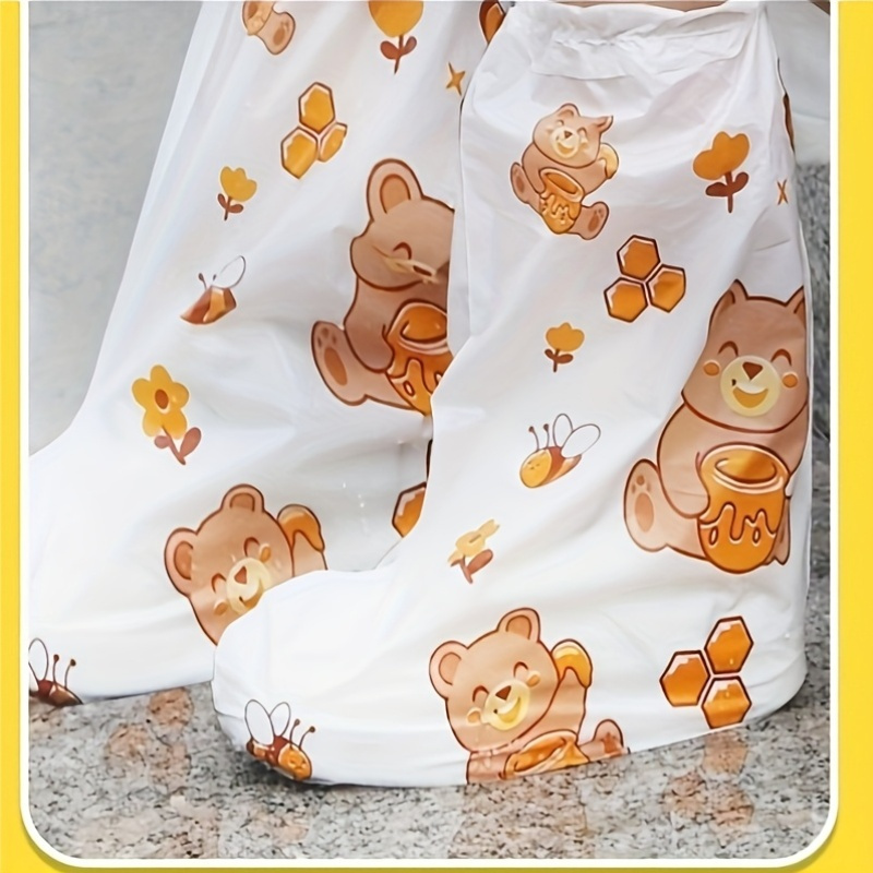 10pc Bear Cartoon Printed Shoe - Cycling Shoes For Commute review and price
