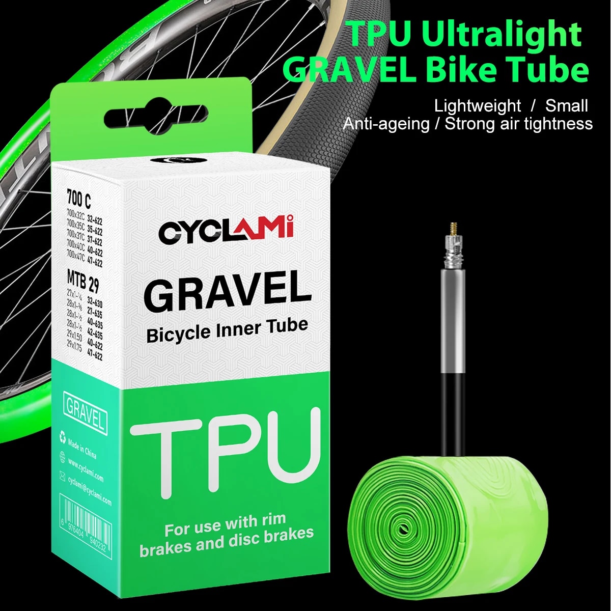CYCLAMI Ultralight Road MTB 29 - Inner Tube 700C review and price