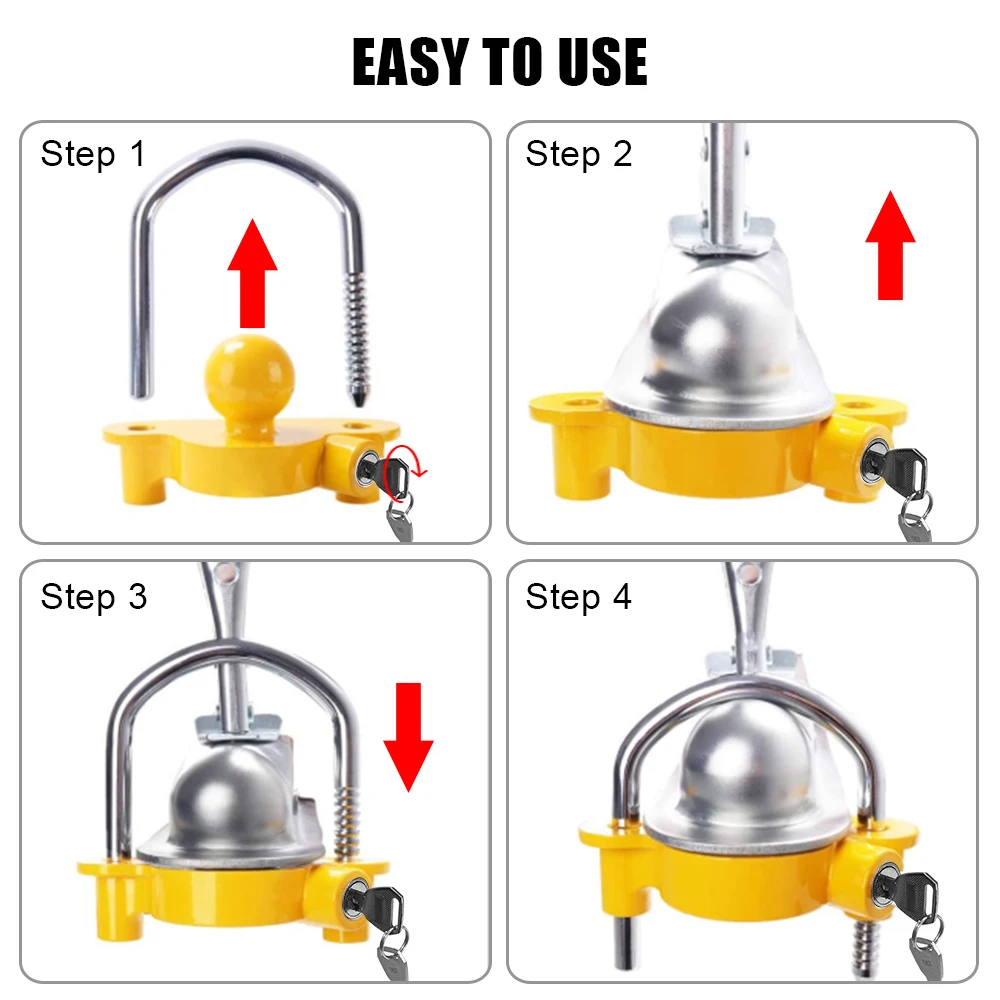 Tow Ball Security Anti-Theft T - U Lock Heavy Duty review and price