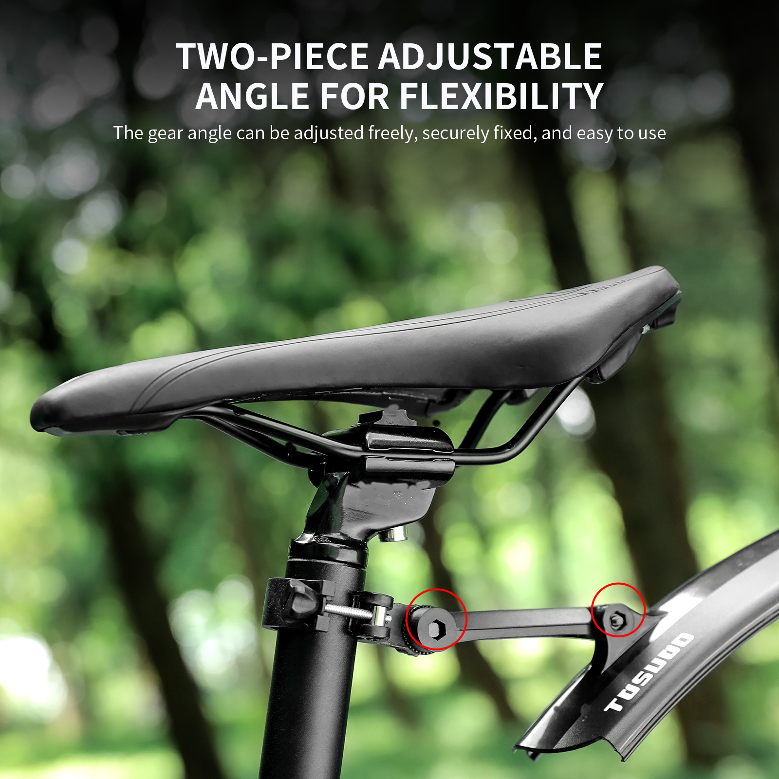 TOSUOD Adjustable Length Bike  - Fender Mudguard Set review and price