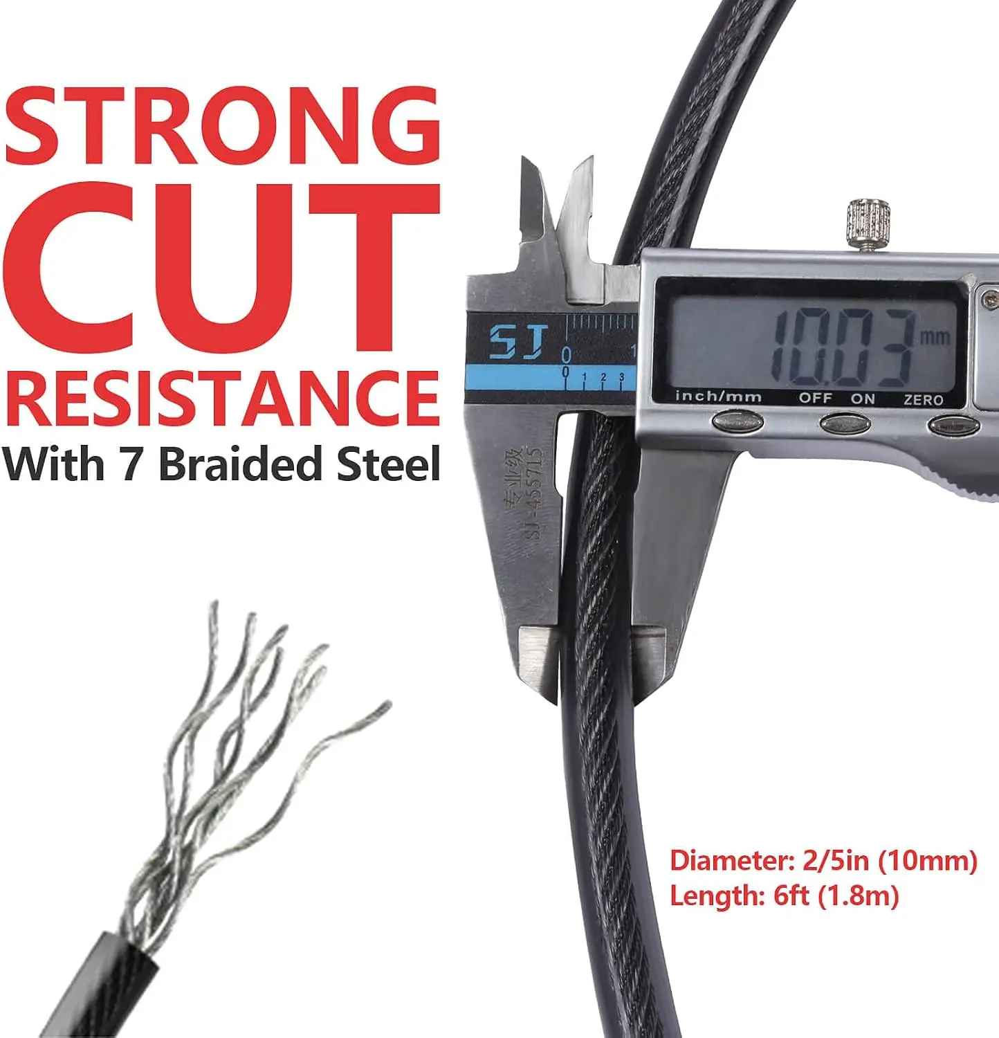 DELSWIN Security Steel Cable w - U Lock Heavy Duty review and price