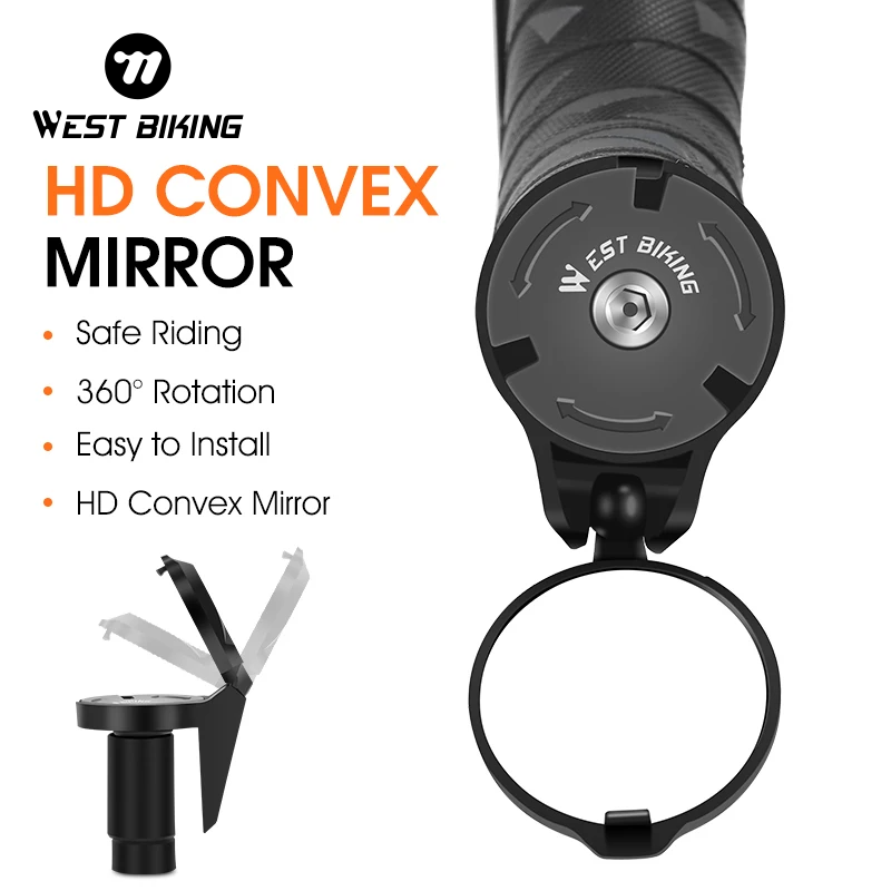 WEST BIKING Bicycle Rearview M - Mirror Handlebar Convex review and price