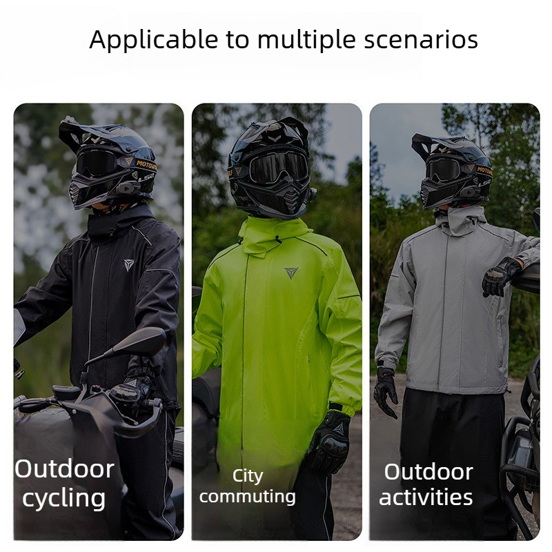 Motorcycle Rain Suit Waterproo - Cycling Commute In Rain review and price