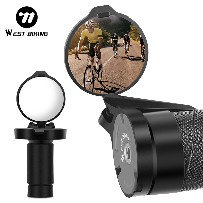 WEST BIKING 2PC Bar End Bicycl - Mirror Handlebar Convex review and price