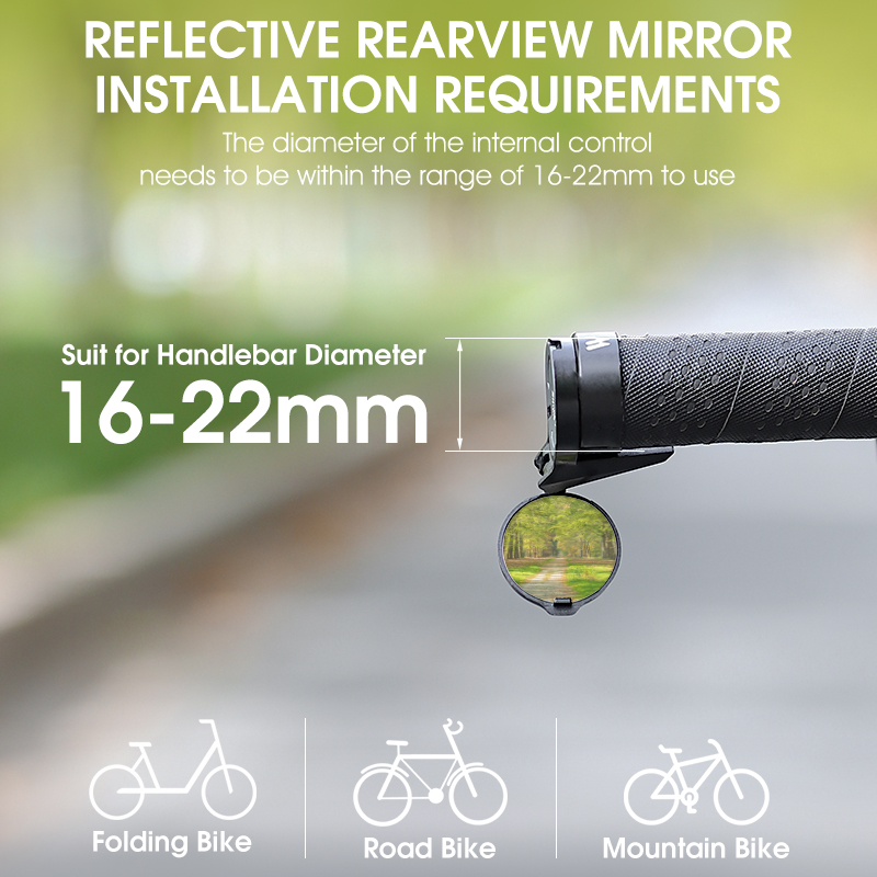 WEST BIKING 2PC Bar End Bicycl - Mirror Handlebar Convex review and price
