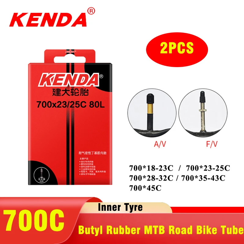 2PCS KENDA Bicycle Inner Tube  - Inner Tube 700C review and price