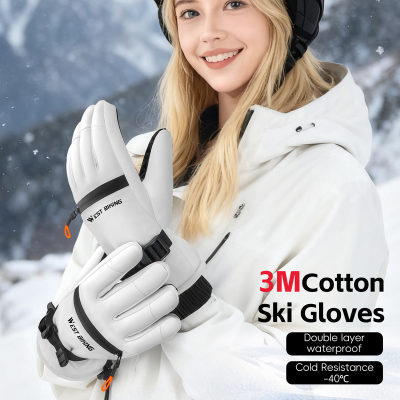 WEST BIKING 3M Cotton Ski Glov - Winter Cycling Commute Gear review and price