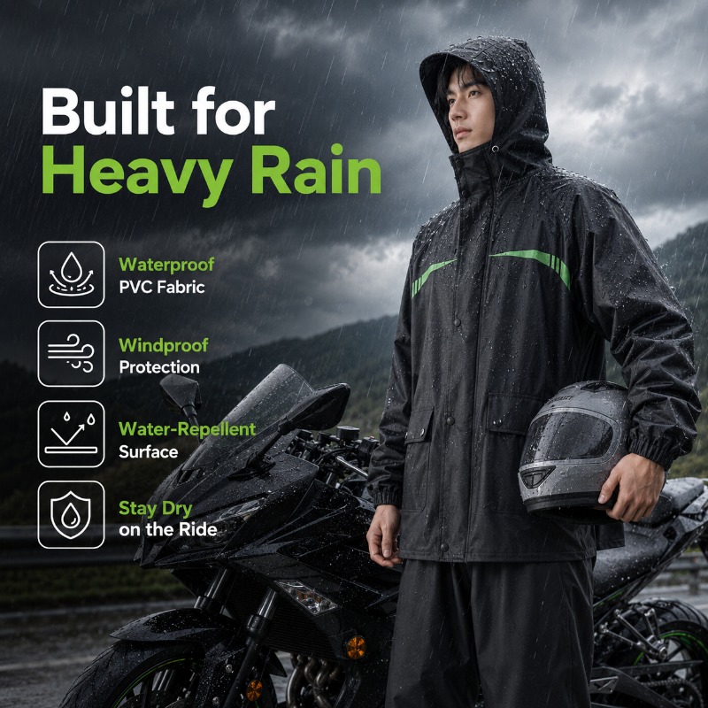 Unisex 2-Piece Waterproof Cycl - Cycling Commute In Rain review and price