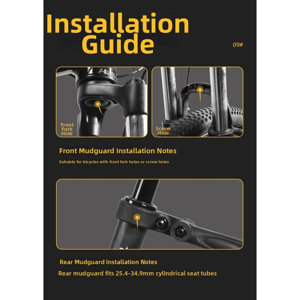 Adjustable Telescopic Bike  FO - Fender Mudguard Set review and price